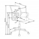 Кресло компьютерное HALMAR IBIS BUTTERFLY разноцветный/хром